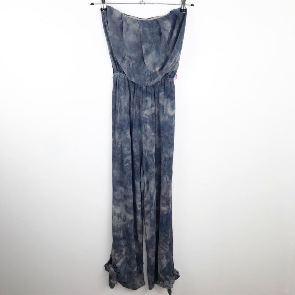 Free people acid wash sleeveless jumpsuit - Picture 2 of 8